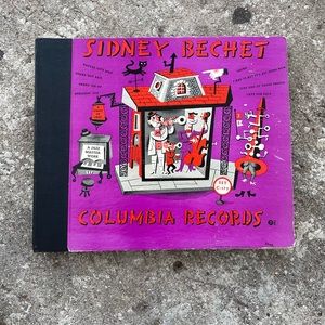 Vintage SIDNEY BECHET COLUMBIA RECORDS JAZZ  78 RPM RECORDS LOT  OF 4 IN A BOOK